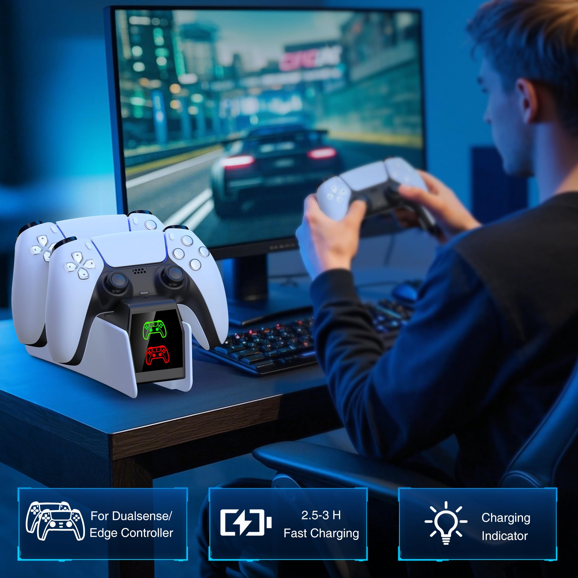 PS5 charging Station, almost compatible with any PS5 controller