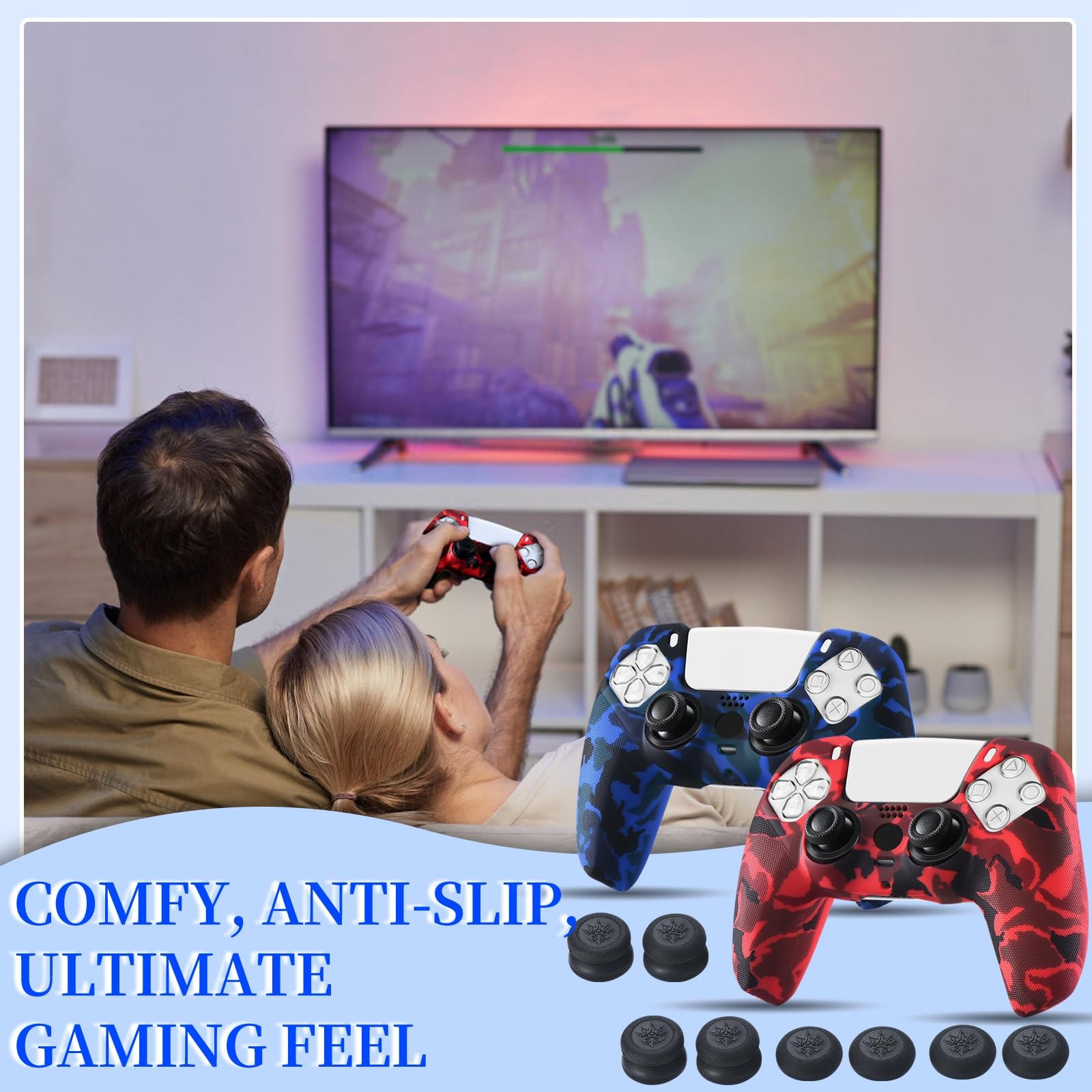 Red and Blue Controller Skins