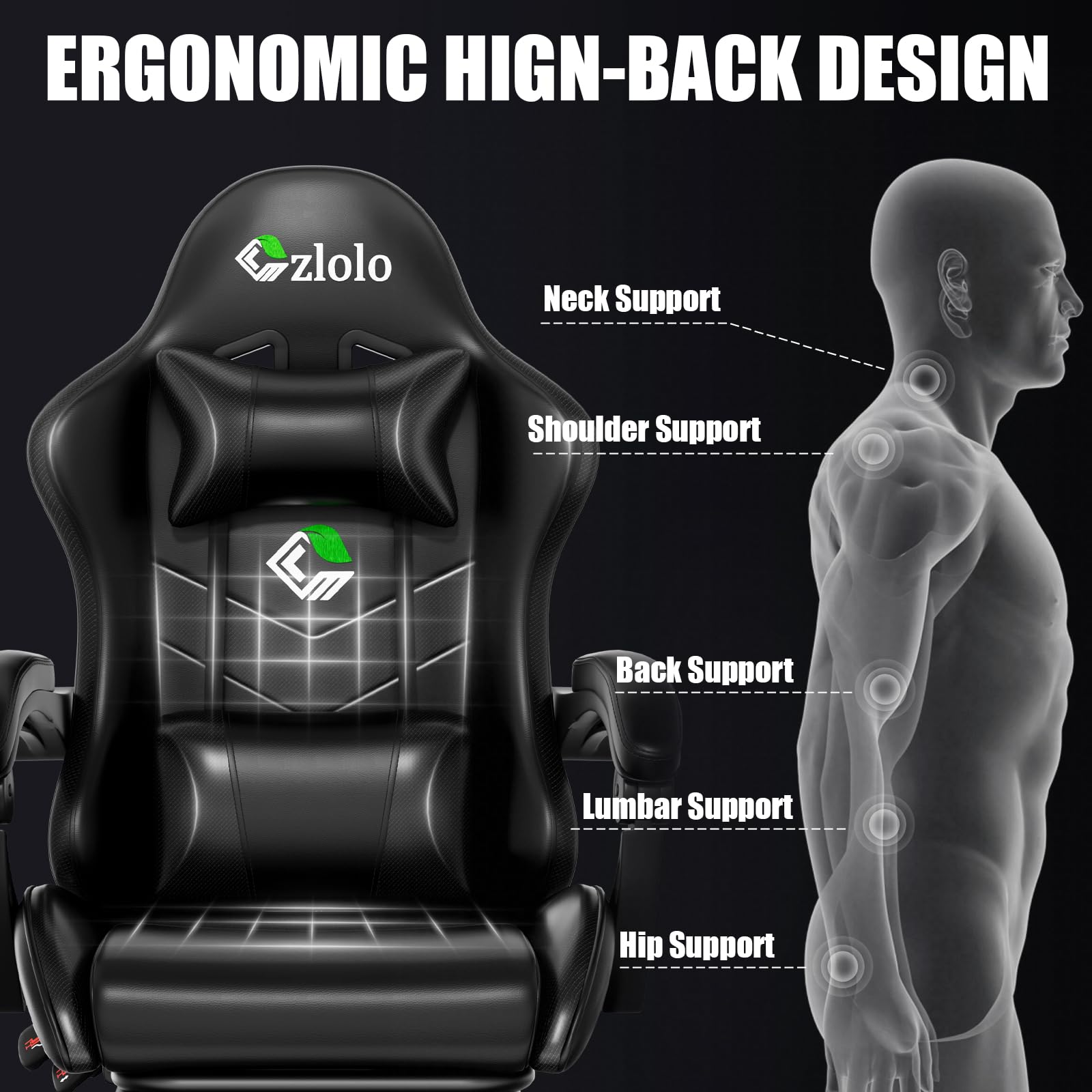 Gaming and Ergonomic Office Computer Chair