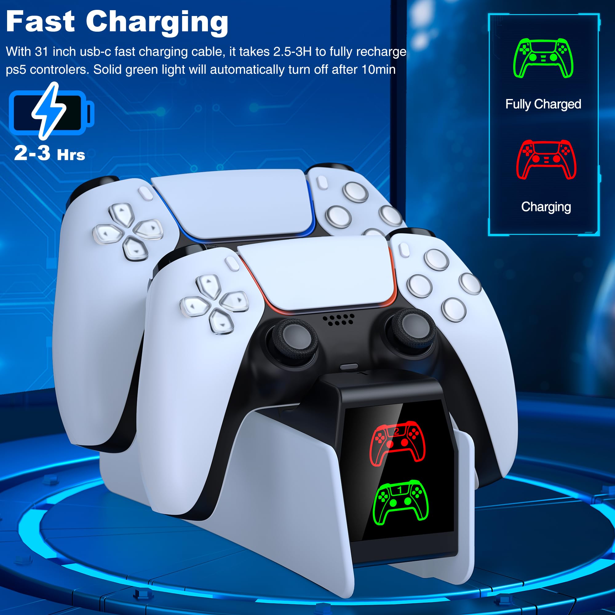 PS5 charging Station, almost compatible with any PS5 controller